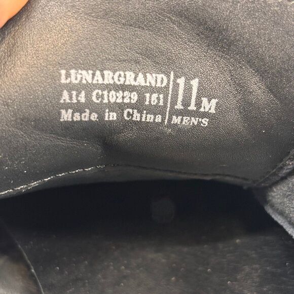 Cole Haan Lunargrand Wingtip Oxford Black Suede‎ Lace Up Derby Classic Men’s 11 - Picture 8 of 10